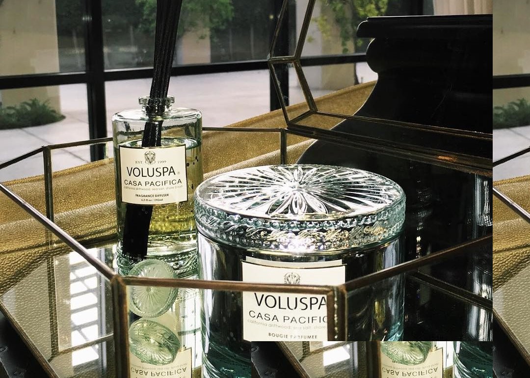 Luksusowy salon zapachy do wnętrz ekskluzywne Voluspa stolik taca