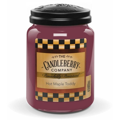 Candleberry duża świeca zapachowa w szkle 570 g - Hot Maple Toddy®