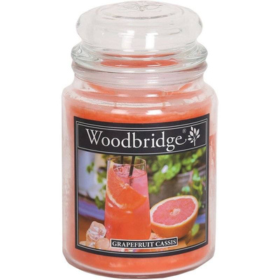 Citrus scented candle in glass large Woodbridge - Grapefruit Cassis
