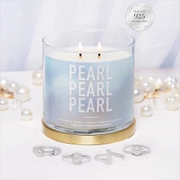 Charmed Aroma jewelry candle 12 oz 340 g Ring with pearl - Pearl