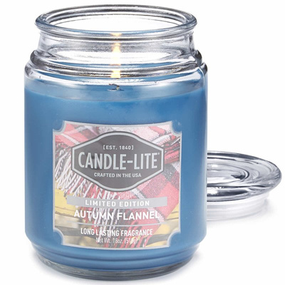 Natural scented candle for men Autumn Flannel Candle-lite