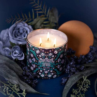 Colonial Candle Deco Collection soy scented candle in glass 3 wicks 14.5 oz 411 g - Lavender Sprig