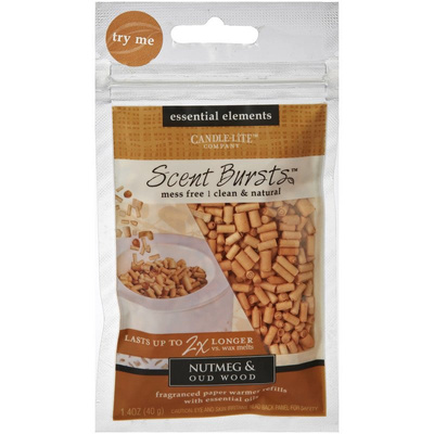 Fragranced paper aromatherapy Scent Bursts - Nutmeg Oudwood Candle-lite