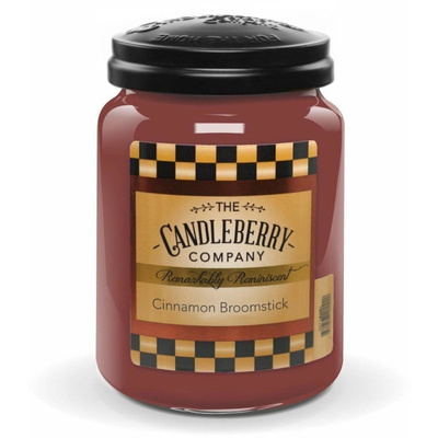 Candleberry duża świeca zapachowa w szkle 570 g - Cinnamon Broomstick™