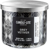 Natural scented candle 3 wicks - Grey Vetiver Candle-lite