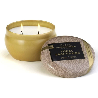 Scented candle 2 wicks - Tobac Ebonywood Candle-lite