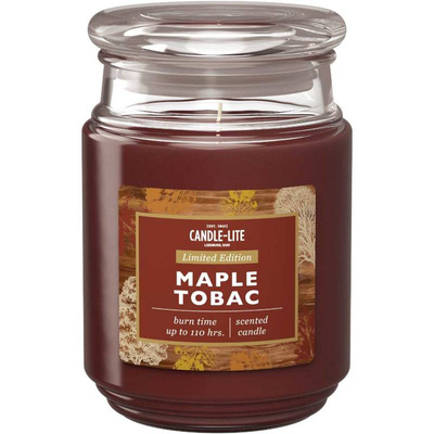 Świeca zapachowa naturalna Maple Tobac Candle-lite