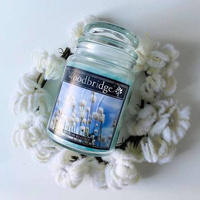 Scented candle in glass large Woodbridge - Cotton Blossom